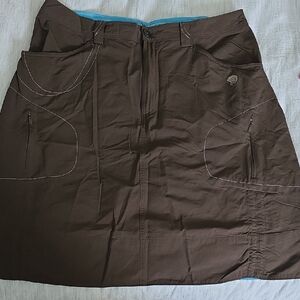 Mountain Hardwear Brown A-Line Utility Skirt
